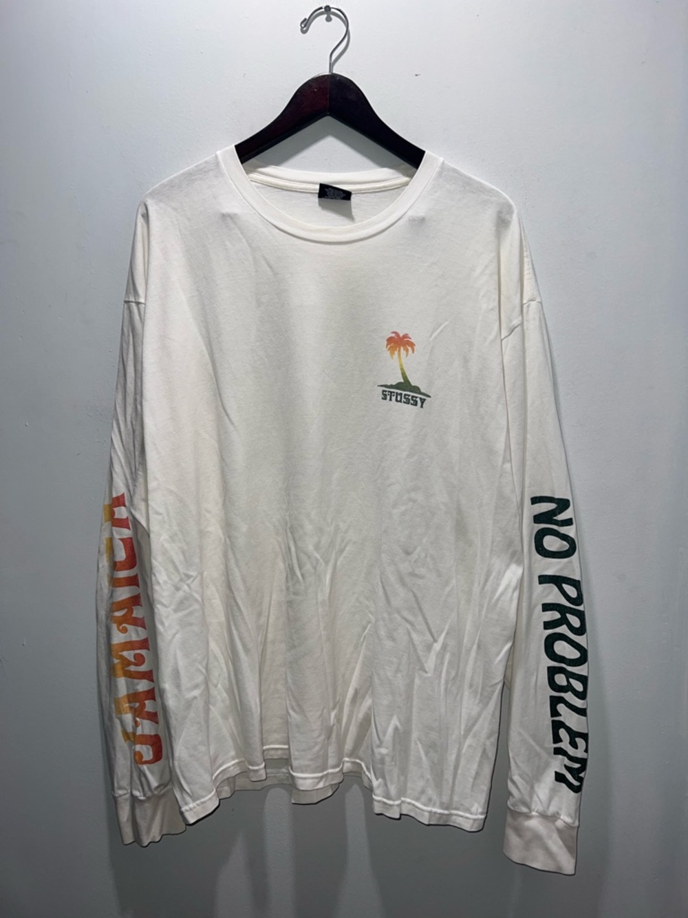 👕🌶️ Vintage Stussy “Jamacia No Problem” Long Sleeve Shirt
